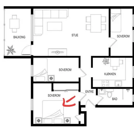 Apartment Private In Centre, Shared Appartment, Free Parking Bergen